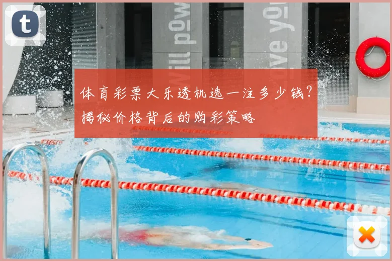 体育彩票大乐透机选一注多少钱？揭秘价格背后的购彩策略