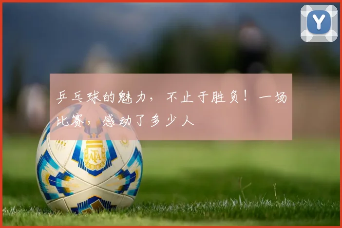 乒乓球的魅力，不止于胜负！一场比赛，感动了多少人